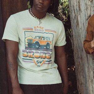 Junk Food Clothing Rare Breed Bronco Tee - Light Green